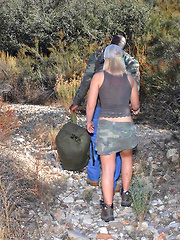 Perky titty cow girl gets her ass fucked on the ranch in these hot big bush fuck pics