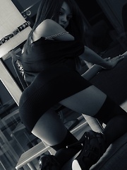 Ashley Doll Does Black, White and Red