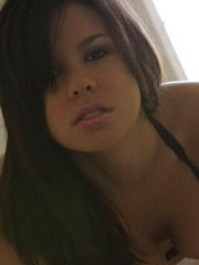 Destiny Moody getting hot between the sheets of her big comfy bed